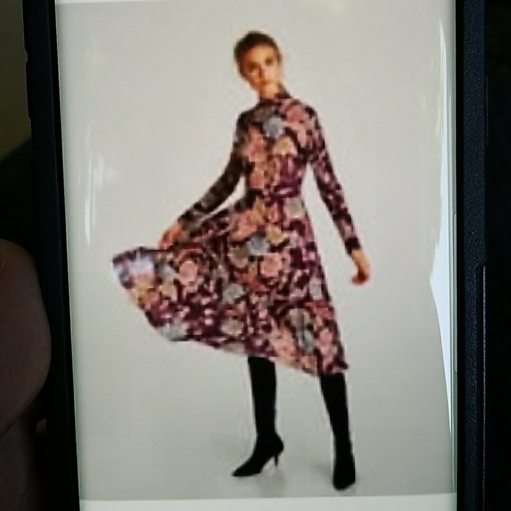Long sleeve flattering dress